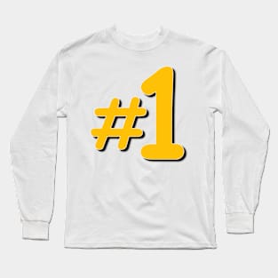#1 Long Sleeve T-Shirt